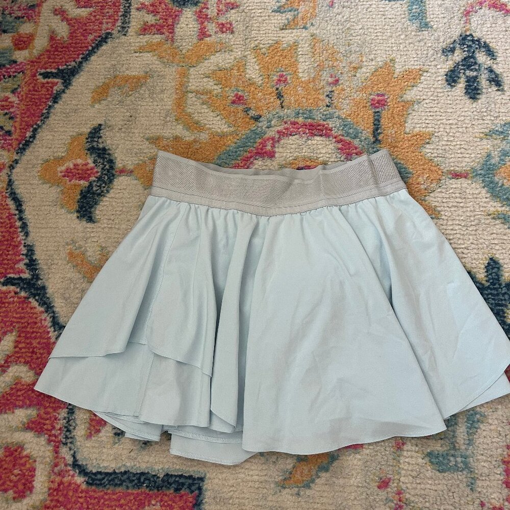 lululemon athletica Light Blue Layered Mini Skirt